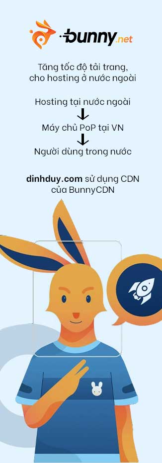 Banner BunnyCDN website dinhduy.com